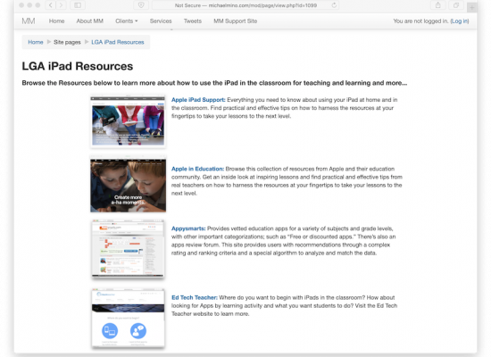 MM iPad Resources Link