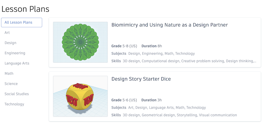 Tinkercad Lessons